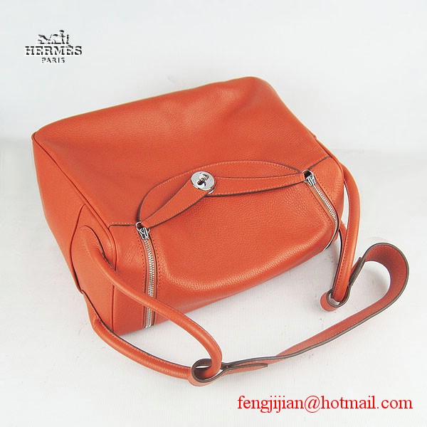 Hermes Women Shoulder Bag Orange 6208